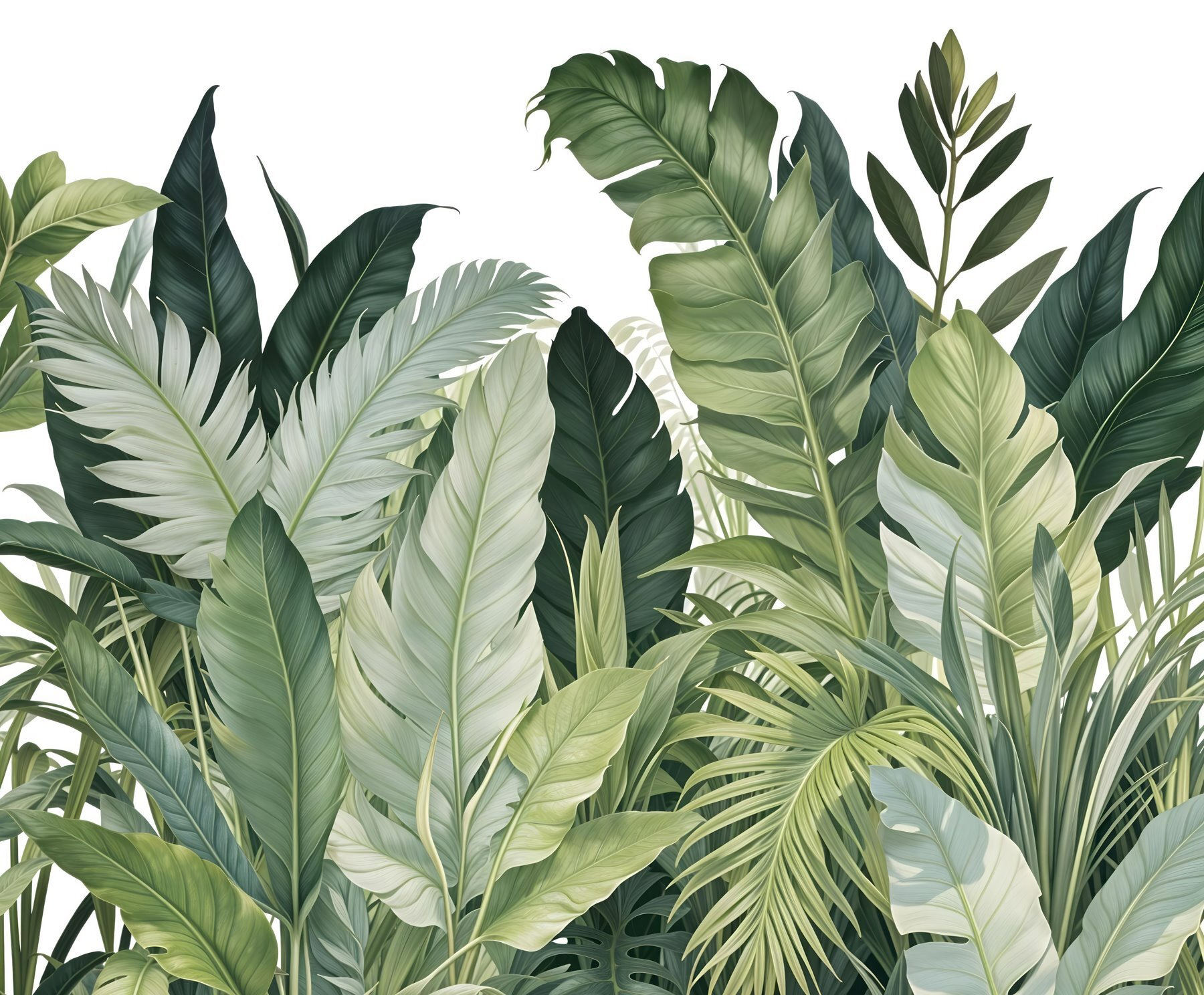 Group of green leaves