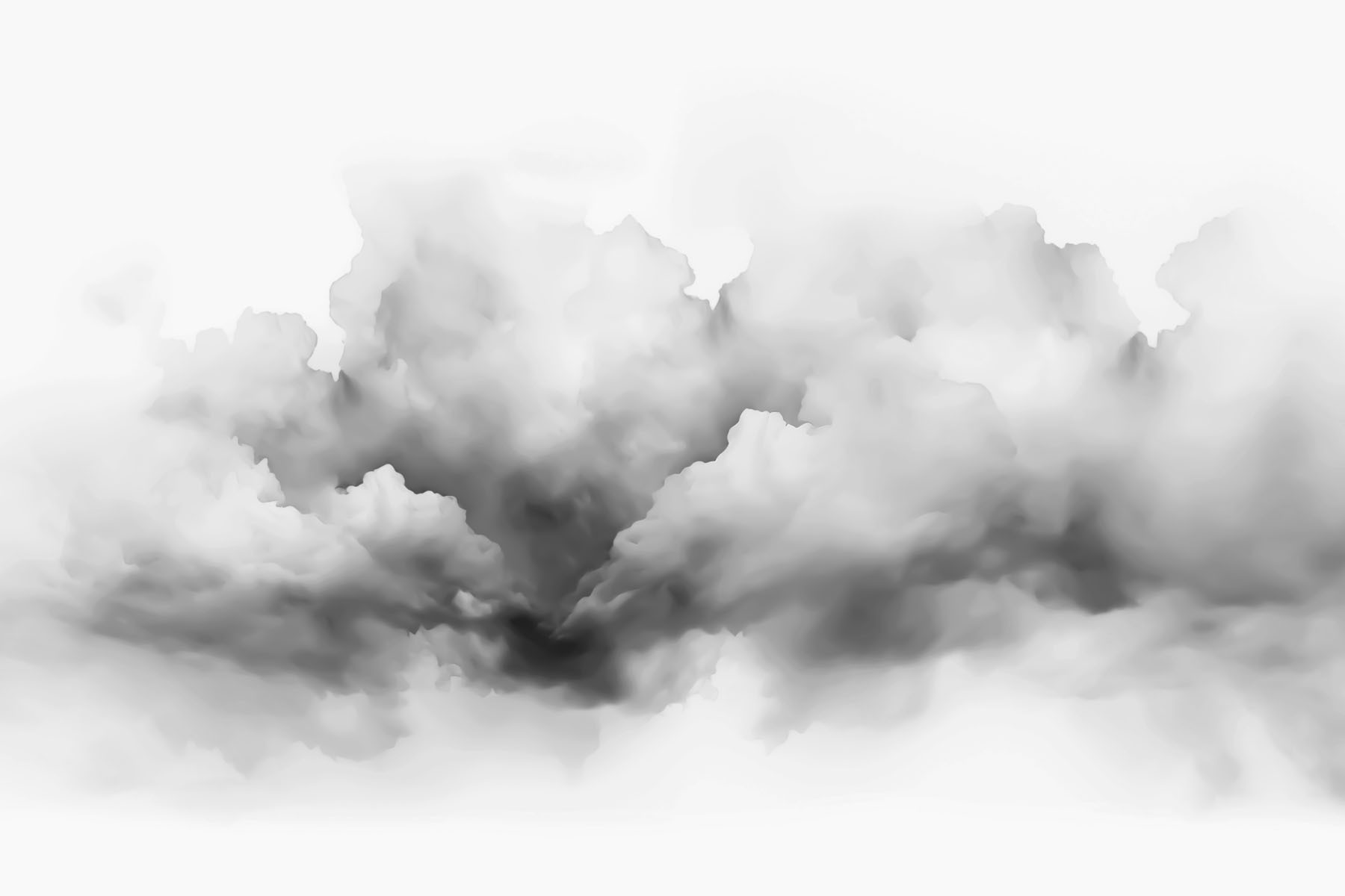 Black and white cloud