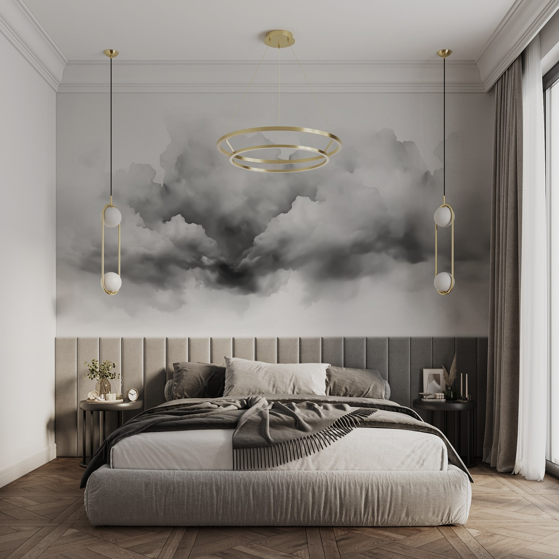 Black and white cloud