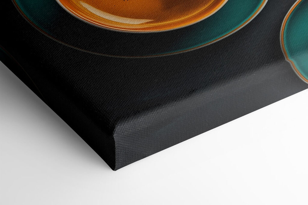 Two cups of coffee on saucers