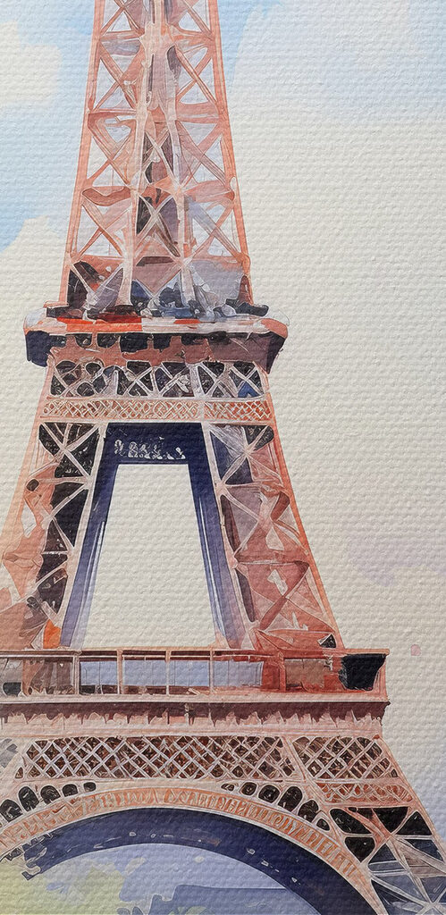 Watercolor of a tower