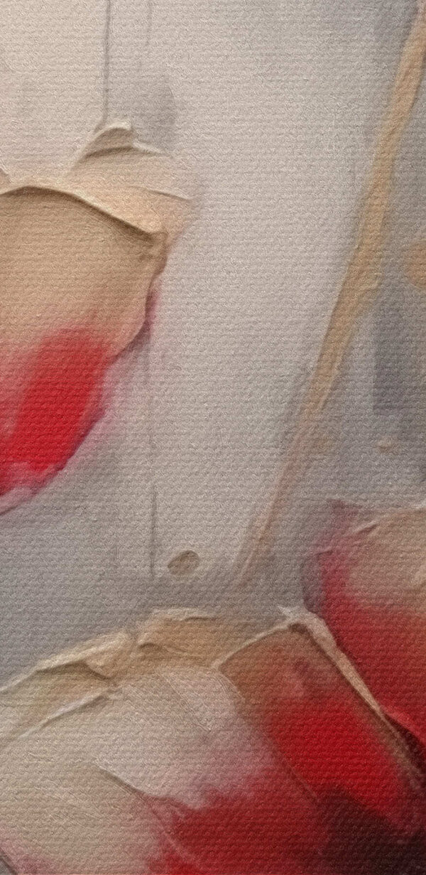 Malba květin na šedém pozadí Malba květin na šedém pozadí