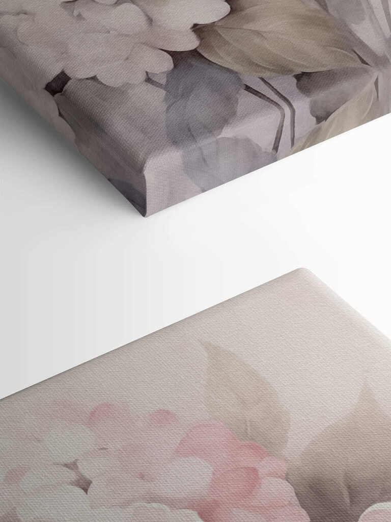 Painting of pink flowers