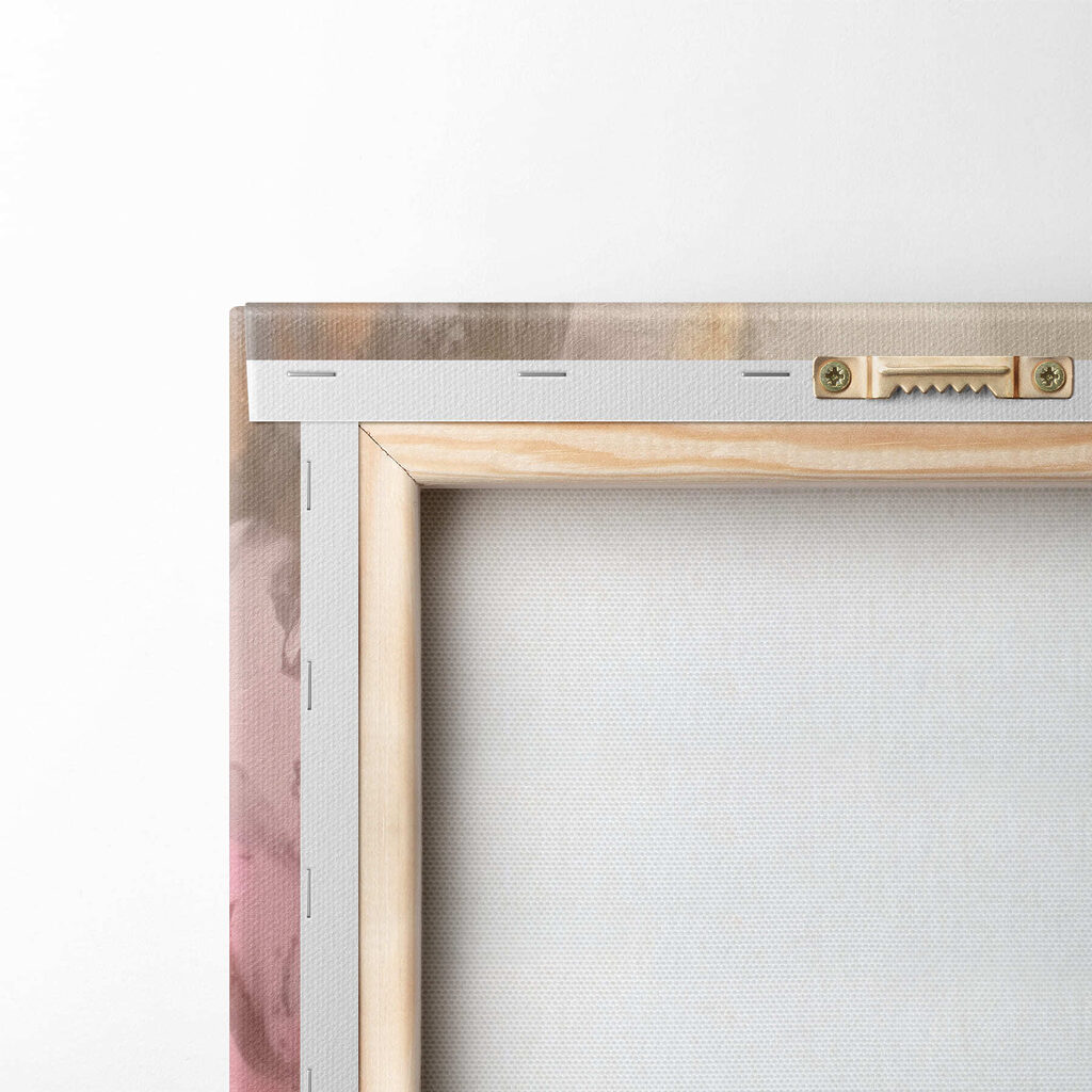 Painting of pink flowers