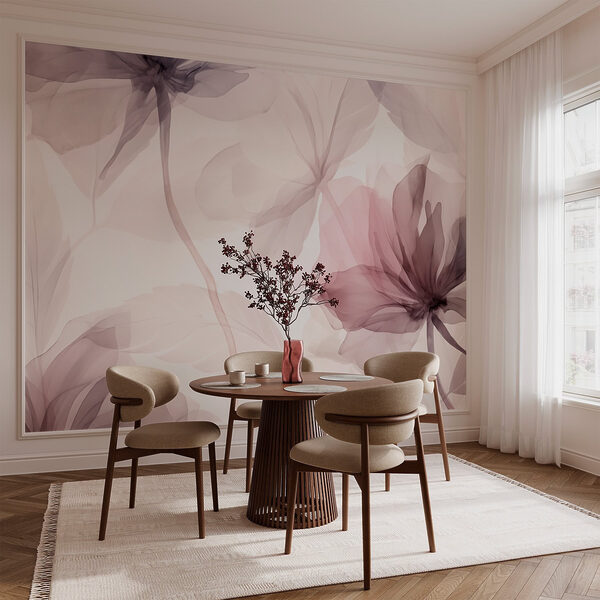 Jemný květinový akvarelový design Jemný květinový akvarelový design