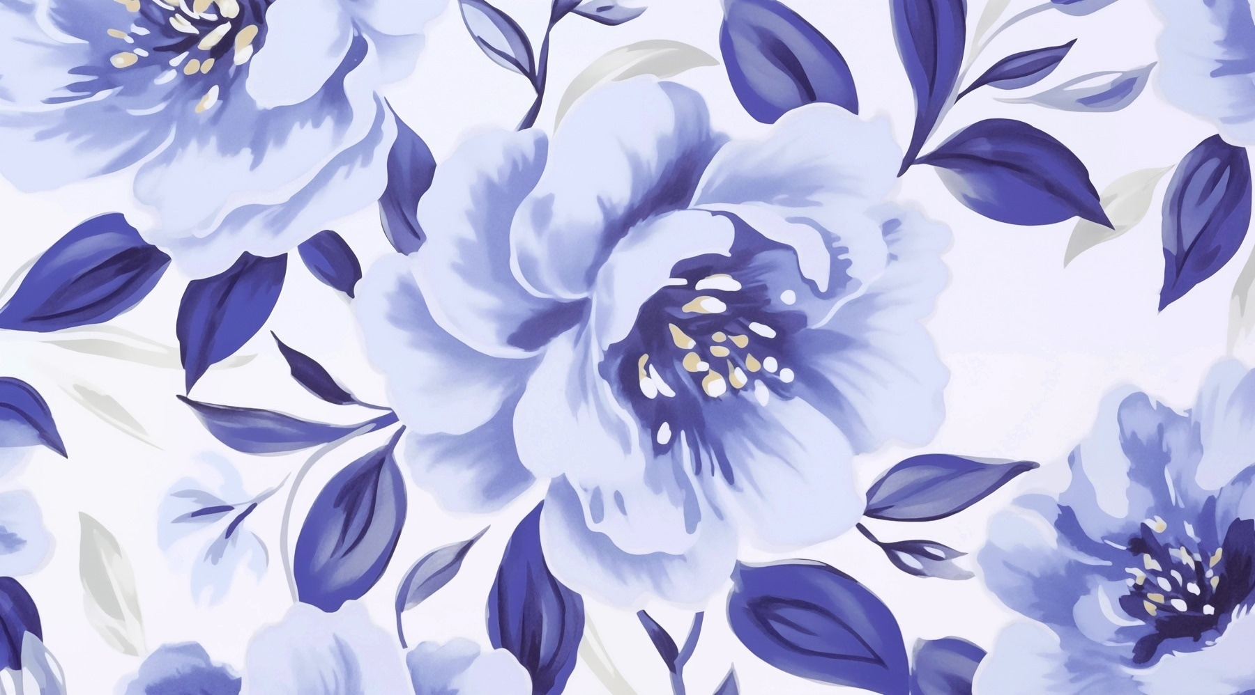 Delicate blooms in soft shades