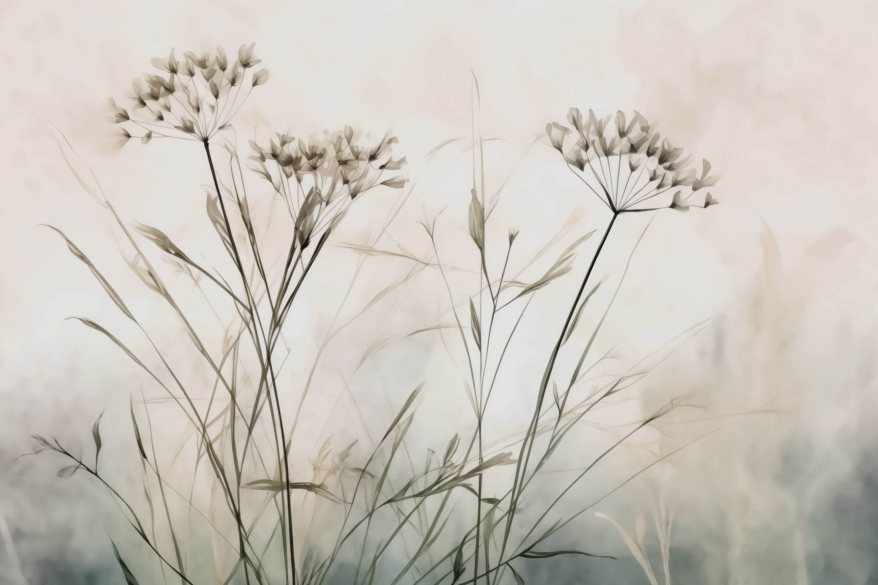 Delicate blooms in a soft embrace