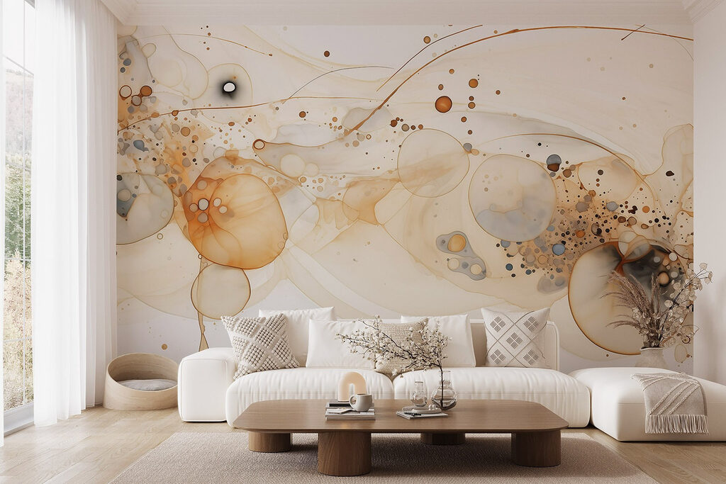 Fluid art with earthy tones Fluid art with earthy tones