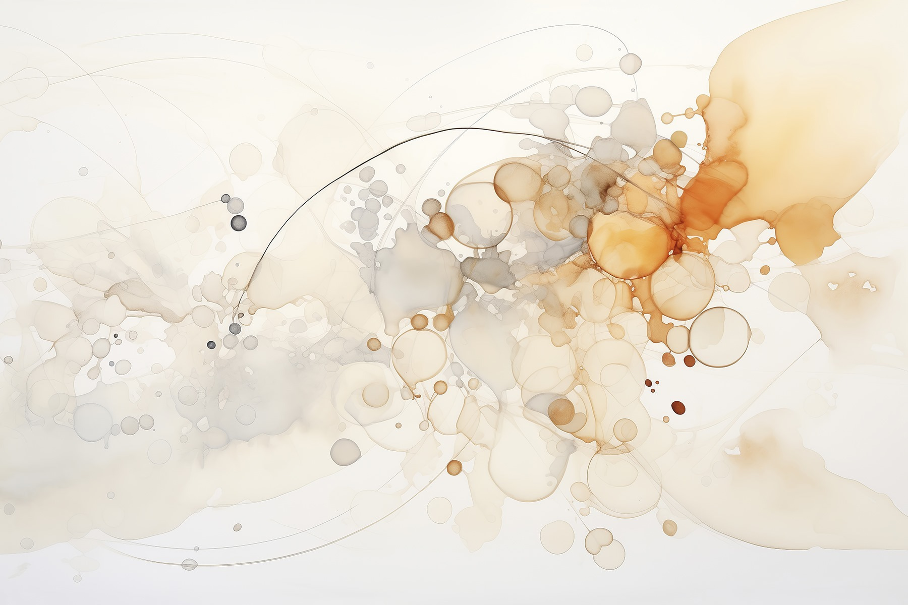 Abstract forms in soft hues