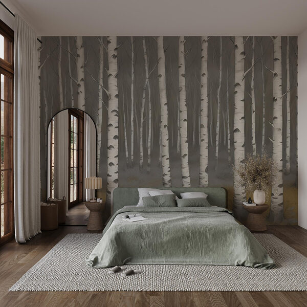 Group of trees in a forest