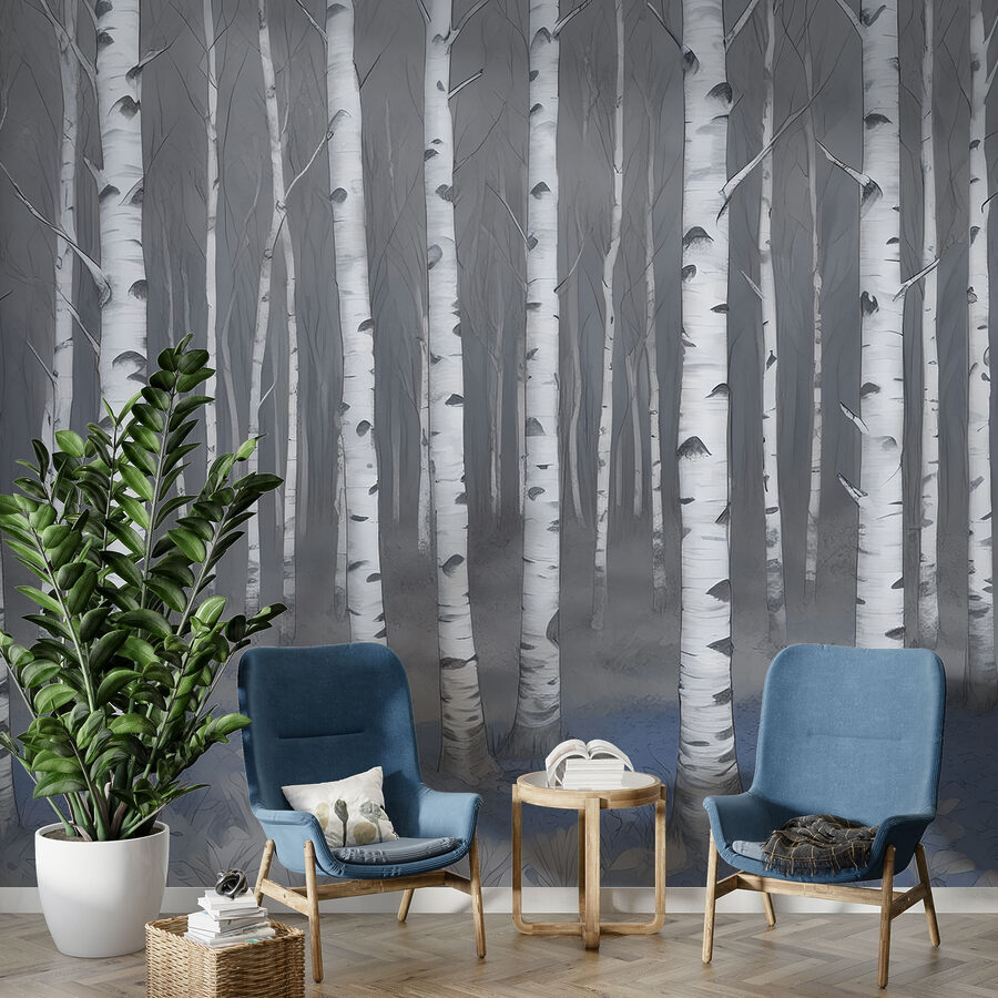 Group of trees in a forest Group of trees in a forest