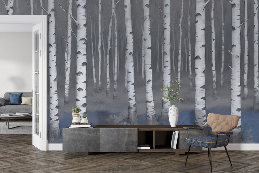 Group of trees in a forest Group of trees in a forest
