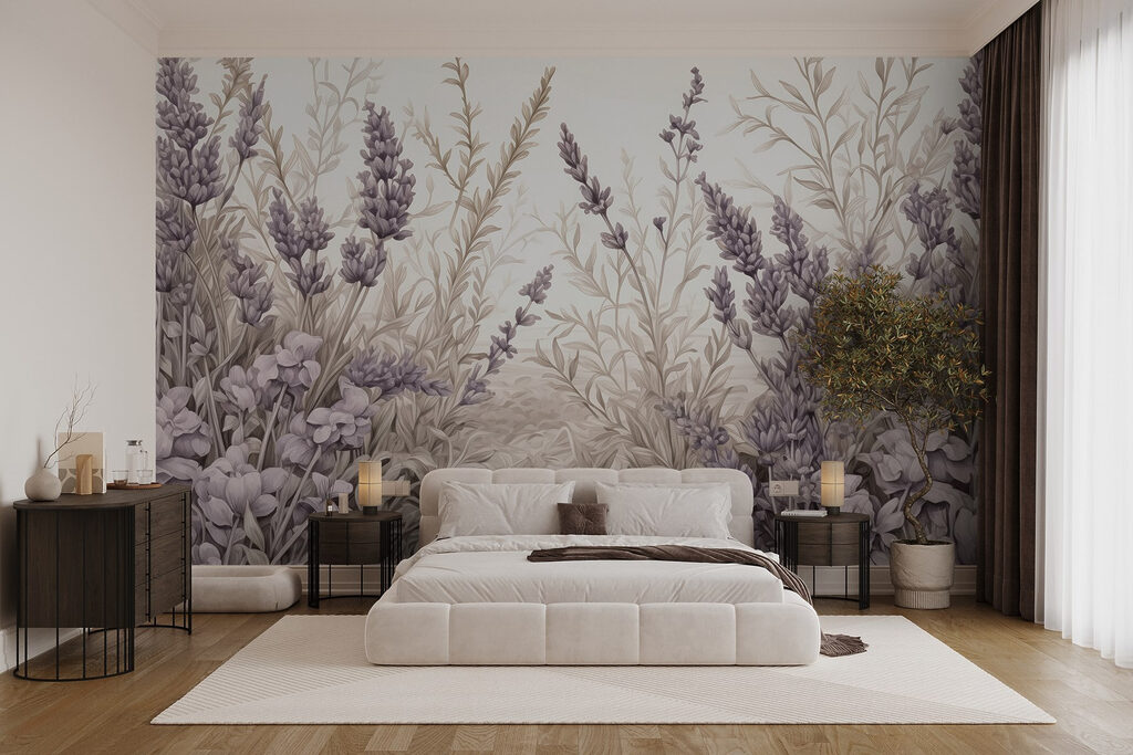 Delicate lavender blooms in harmony