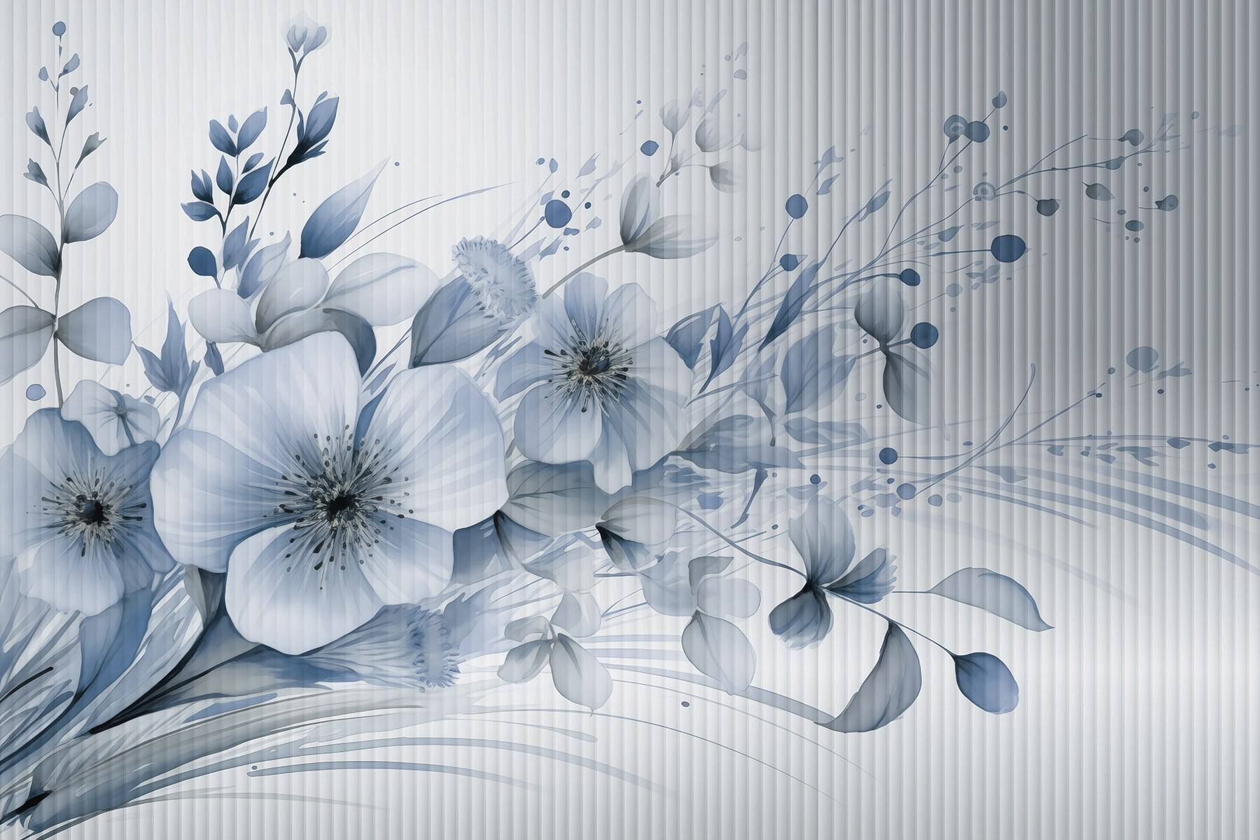 Delicate blossoms in soft hues