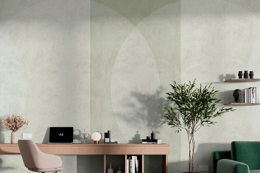 Fototapeta Bílá a šedá tapeta se vzorem - Image 3