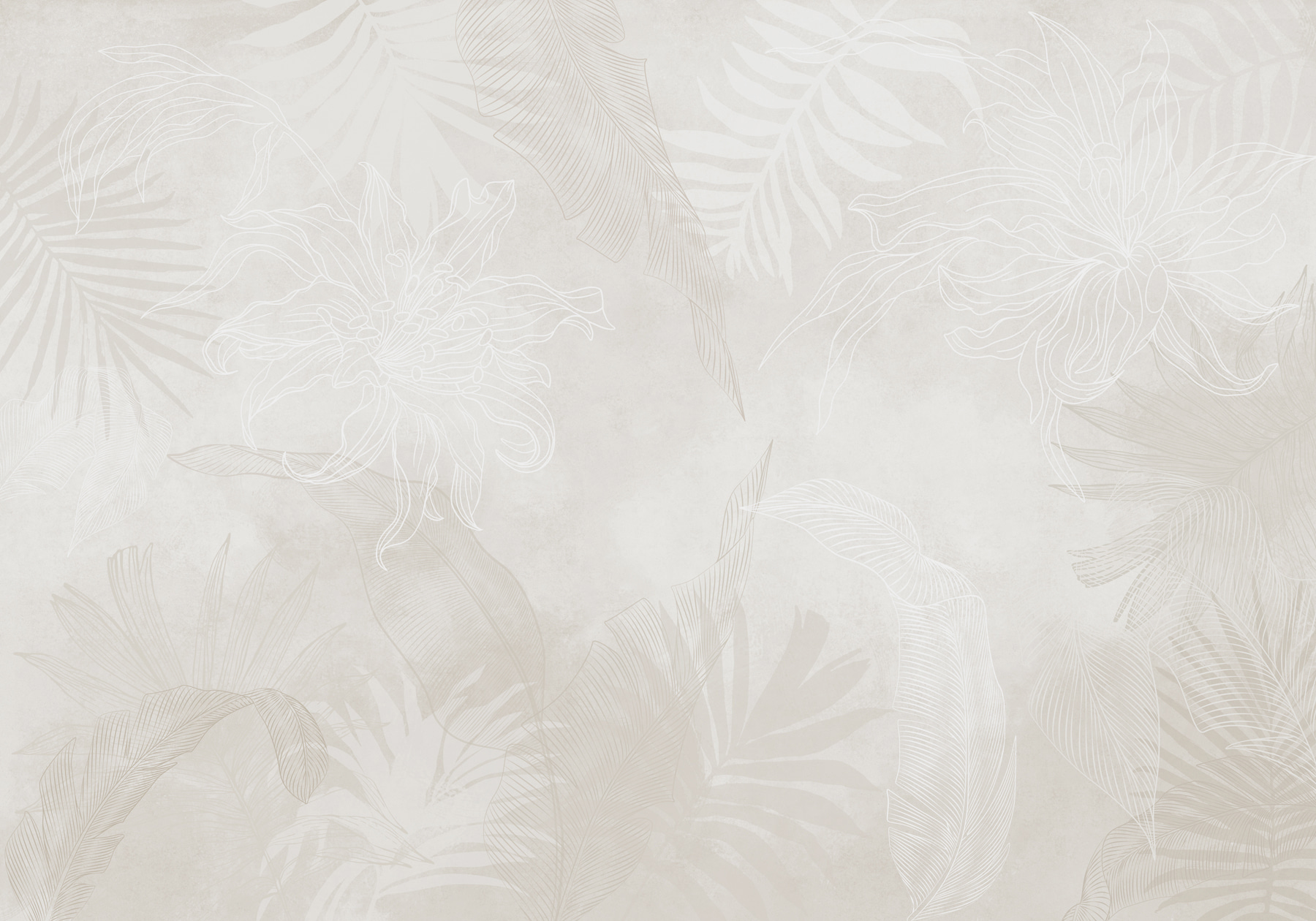 White background with leaves