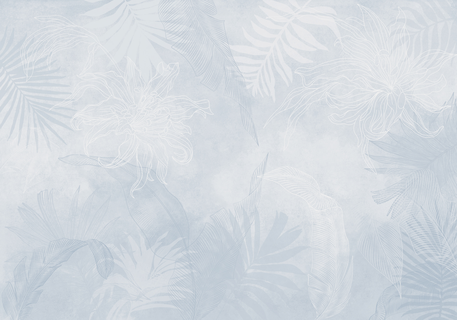 White and blue floral pattern