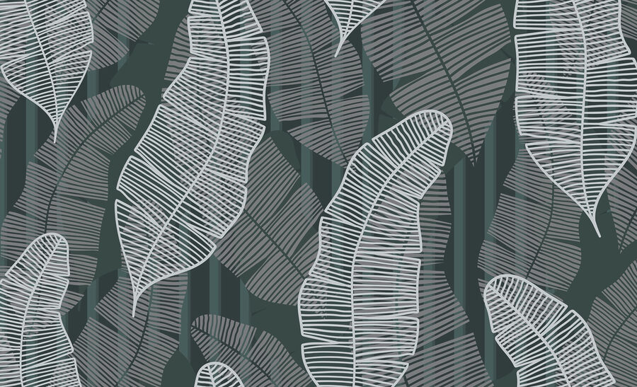 Pattern of leaves on a dark background Pattern of leaves on a dark background