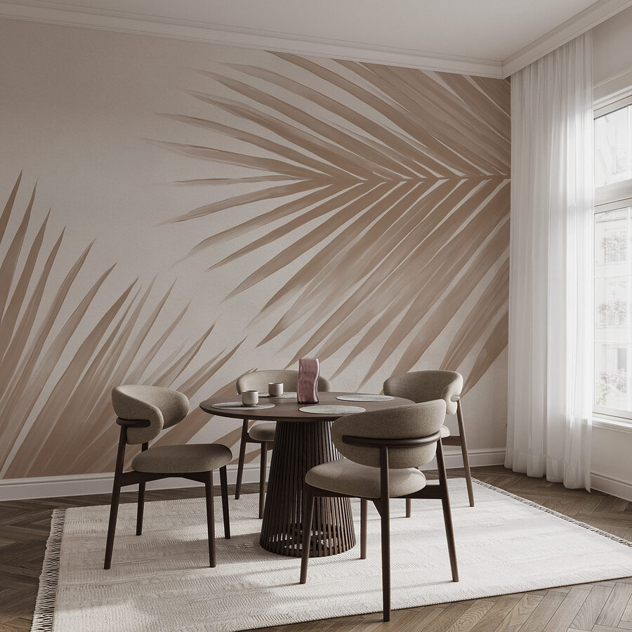 Fototapeta Elegantní palmové listy na jemném pozadí - Image 5
