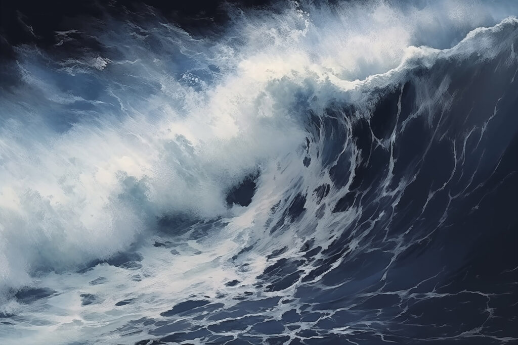 Large wave in the ocean