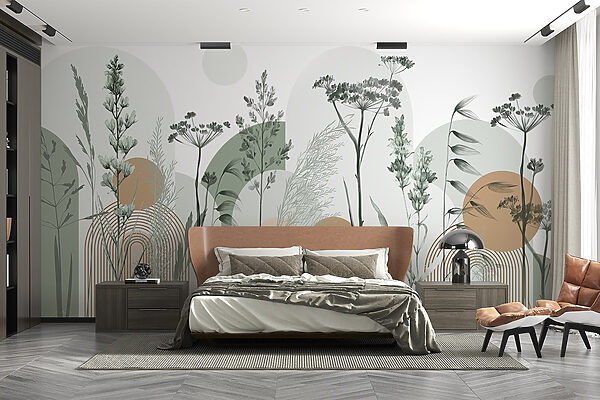 Klidný abstraktní design inspirovaný přírodou Klidný abstraktní design inspirovaný přírodou