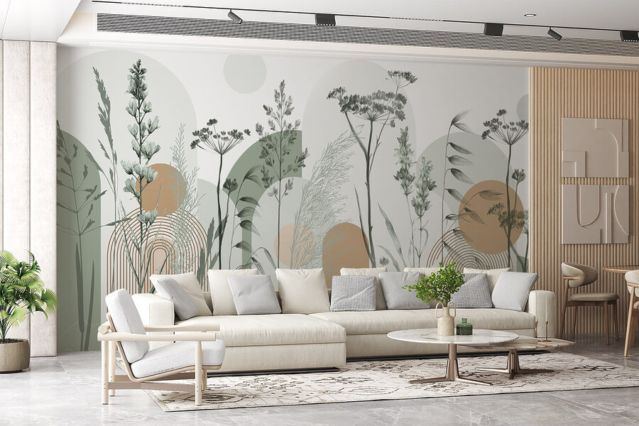 Klidný abstraktní design inspirovaný přírodou Klidný abstraktní design inspirovaný přírodou
