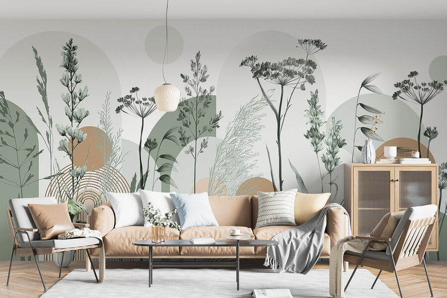 Klidný abstraktní design inspirovaný přírodou Klidný abstraktní design inspirovaný přírodou