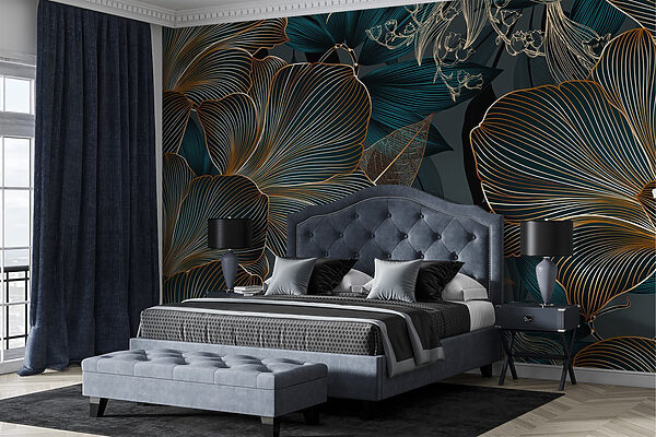 Elegantní květinový design v tmavých tónech Elegantní květinový design v tmavých tónech