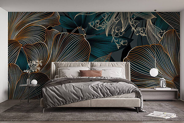 Elegantní květinový design v tmavých tónech Elegantní květinový design v tmavých tónech