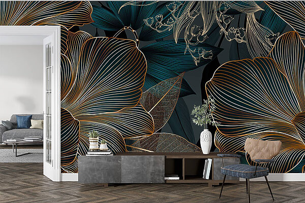 Elegantní květinový design v tmavých tónech Elegantní květinový design v tmavých tónech