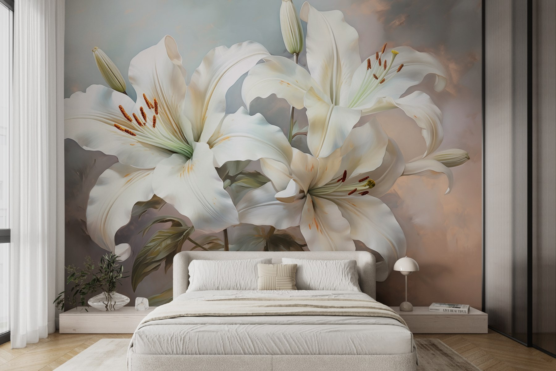 Delicate blooms in gentle hues Delicate blooms in gentle hues