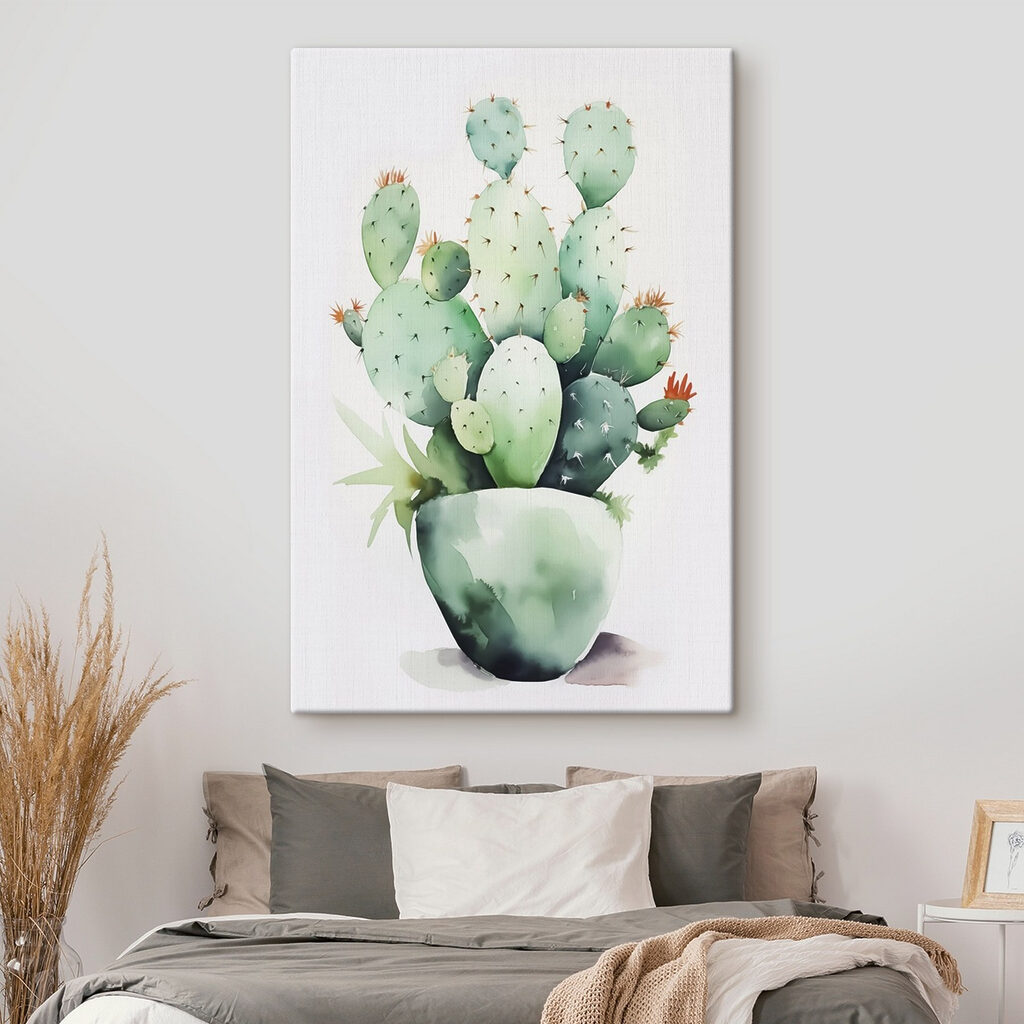 Watercolor of a cactus Watercolor of a cactus