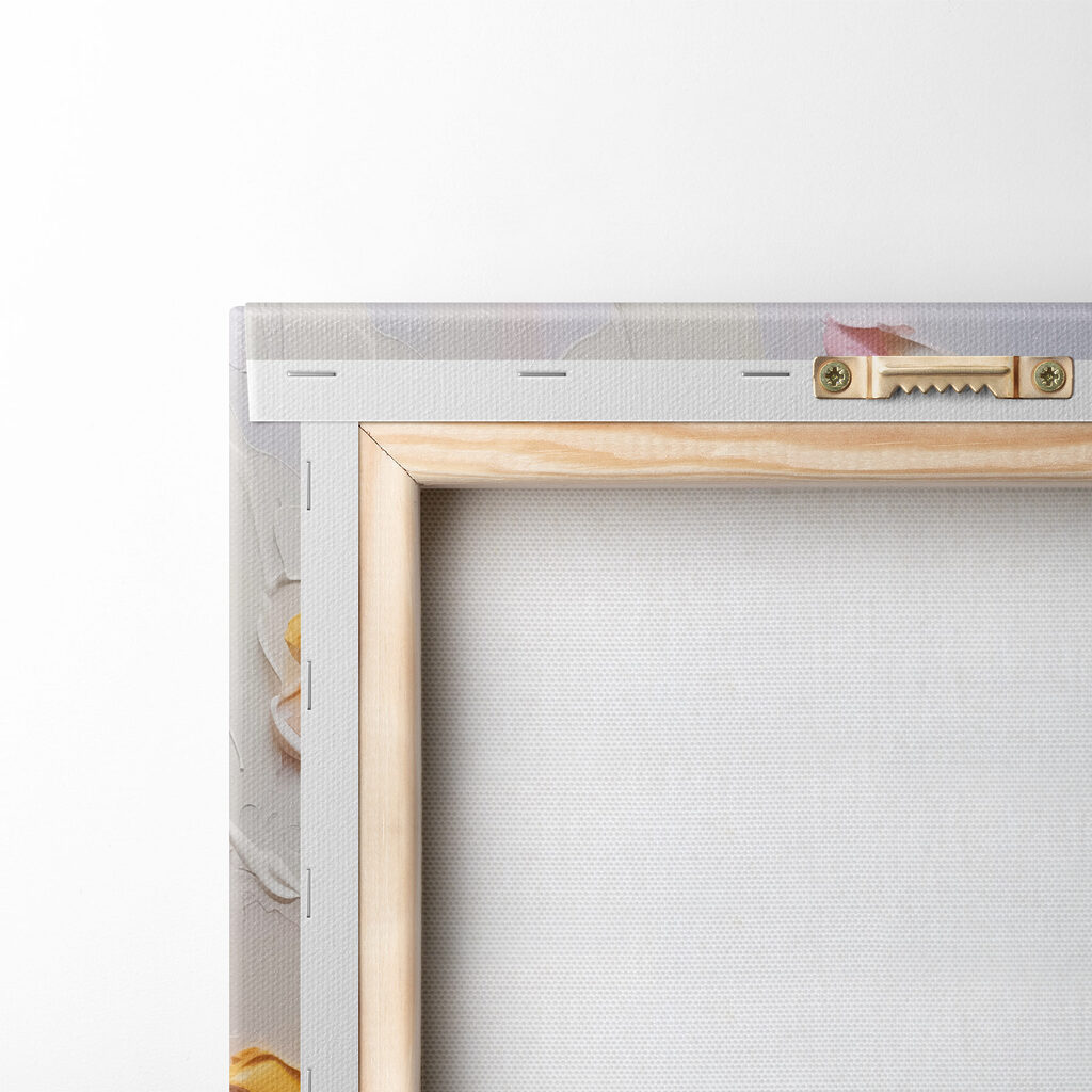 Painting of flowers on a wall