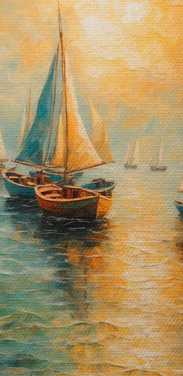 Skupina lodí na vodě Skupina lodí na vodě