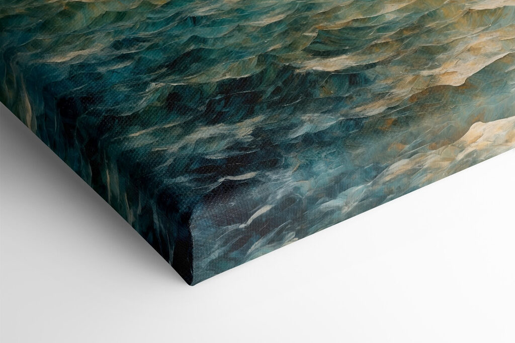 Painting of boats on the water