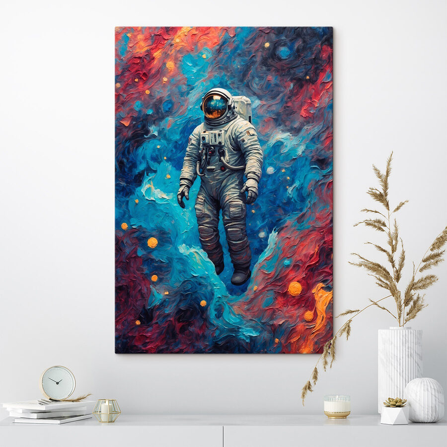 Obraz Astronaut ve vesmíru s barevným pozadím - Image 2