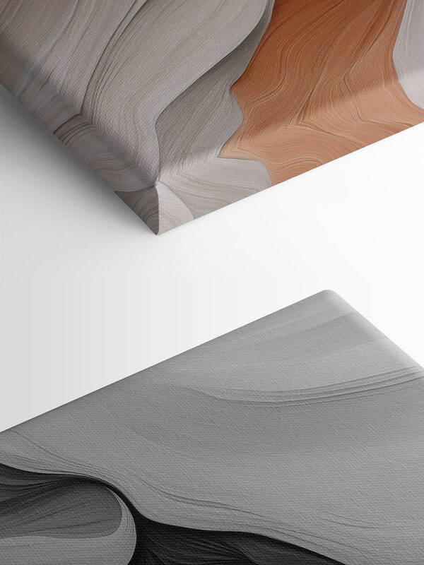 Elegant curves in earthy tones