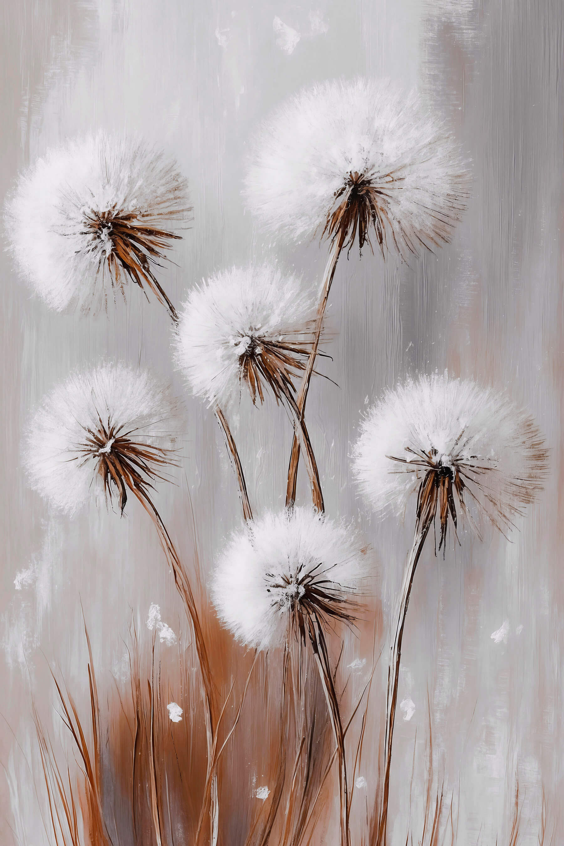 Group of white fluffy flowers