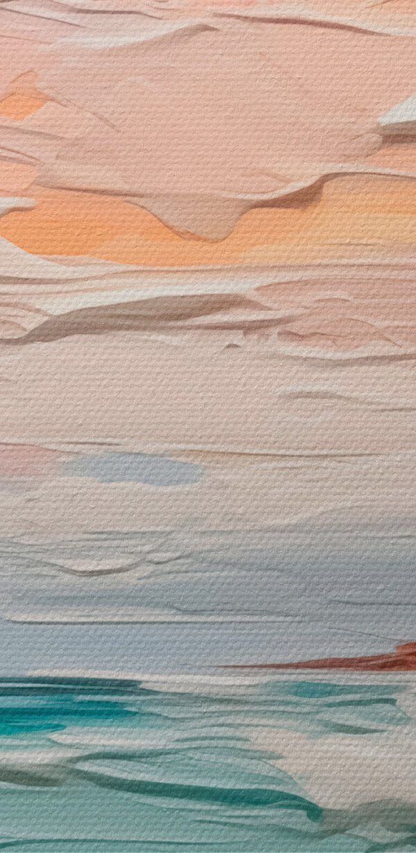 Malba pláže a oceánu Malba pláže a oceánu