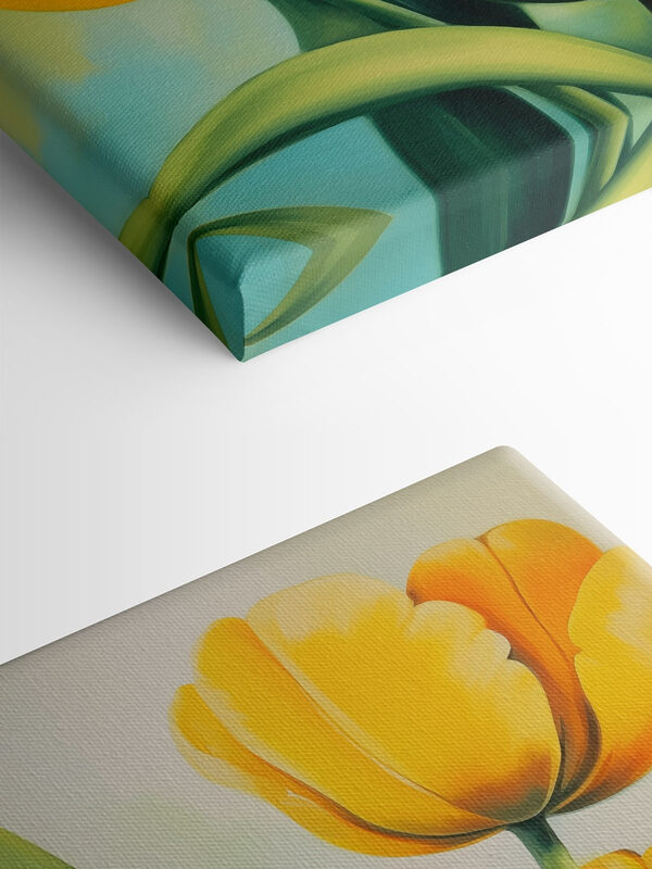 Malba žlutých tulipánů Malba žlutých tulipánů