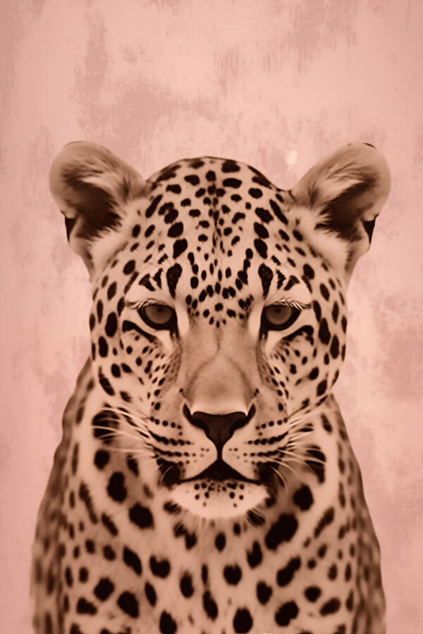 Majestátní leopard v jemných tónech Majestátní leopard v jemných tónech