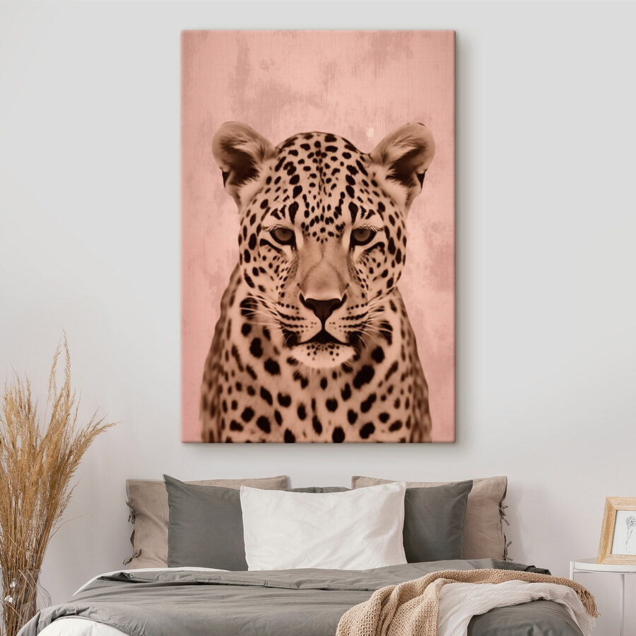 Majestátní leopard v jemných tónech