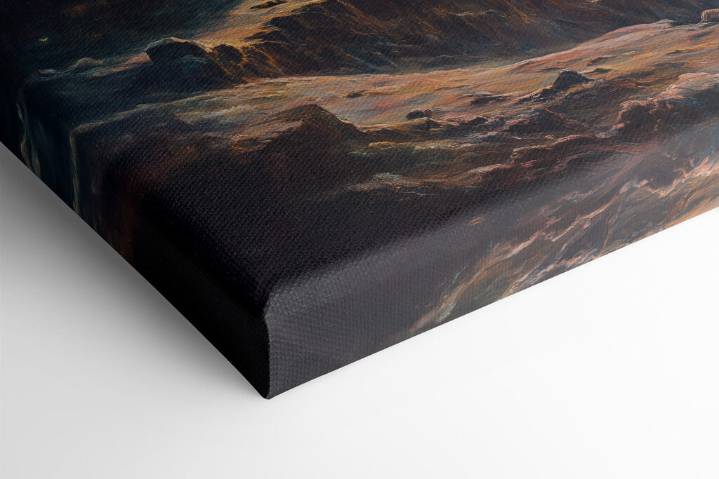 Mountain with a tower in the sky Mountain with a tower in the sky