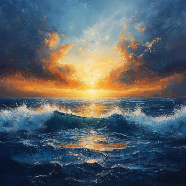 Západ slunce nad oceánem Západ slunce nad oceánem