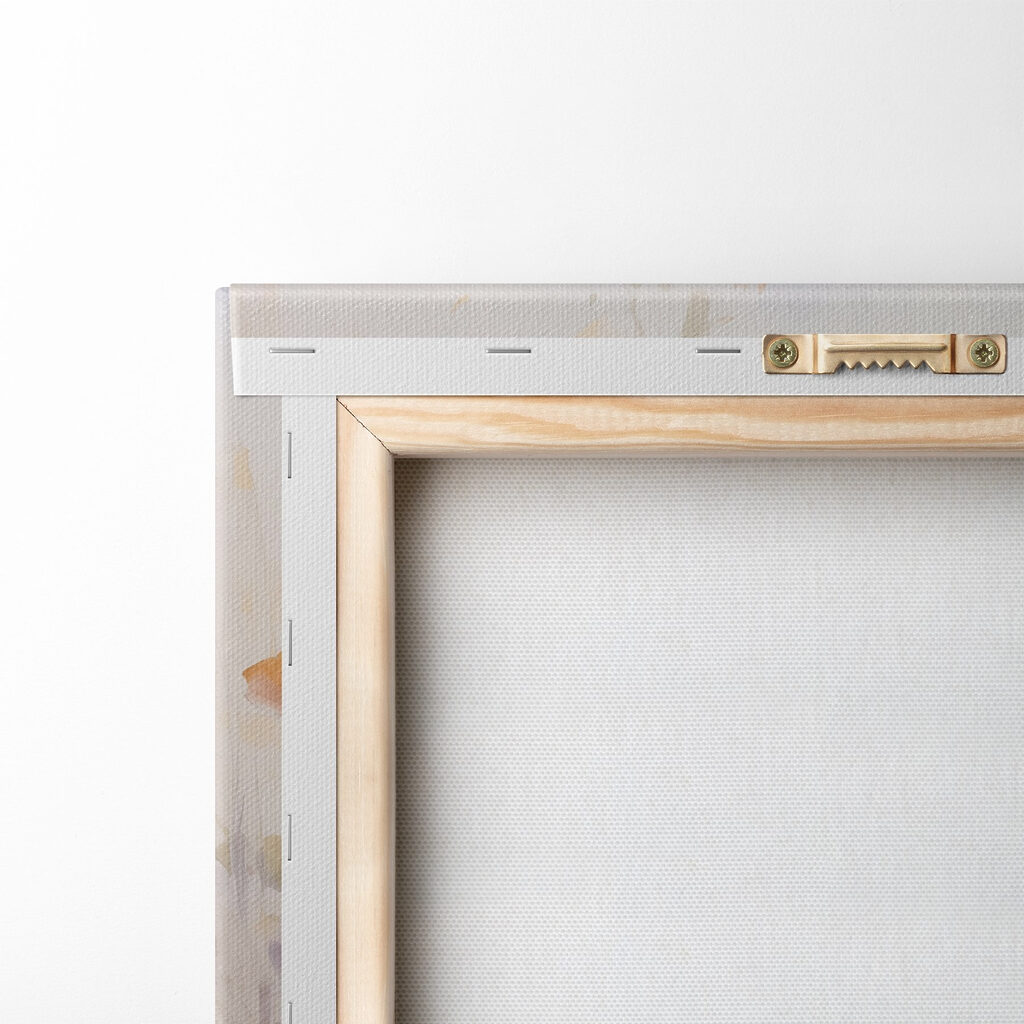 Painting of flowers in a field