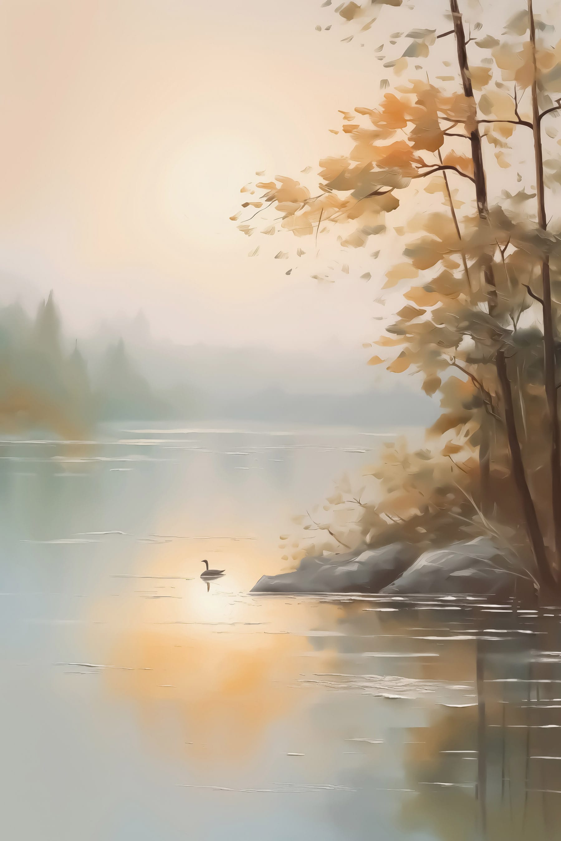 Duck on a lake