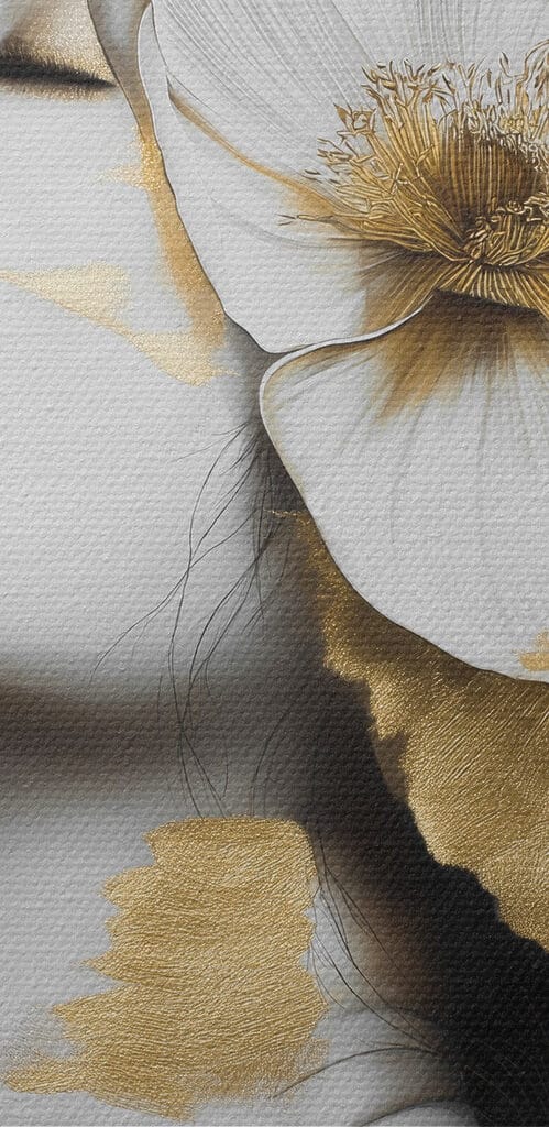 Woman with flowers in her hair