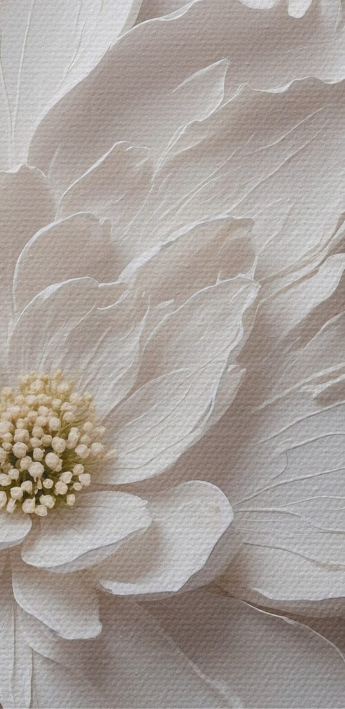 White flower made out of paper