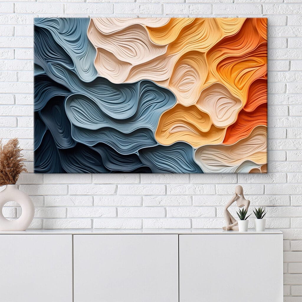 Flowing colors in abstract design