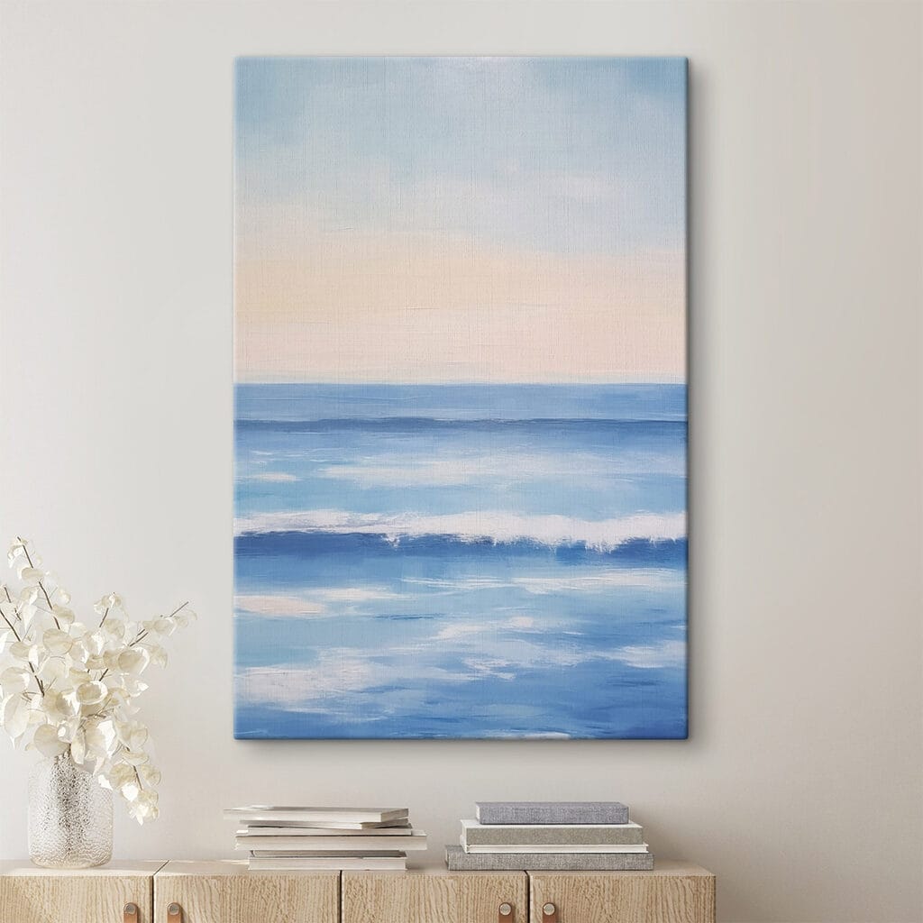 Painting of a body of water Painting of a body of water